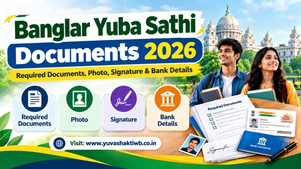 Banglar Yuba Sathi Documents 2026: Required Documents, Photo, Signature & Bank Details