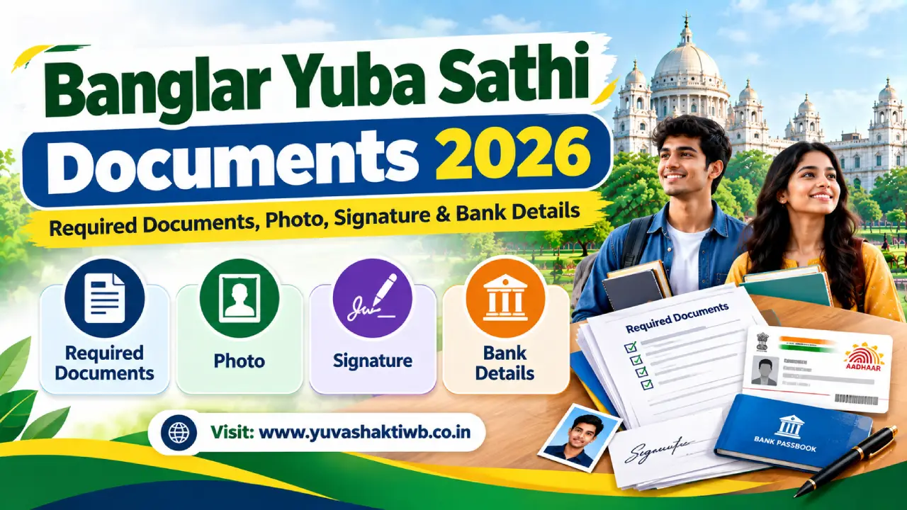 Banglar Yuba Sathi Documents 2026: Required Documents, Photo, Signature & Bank Details